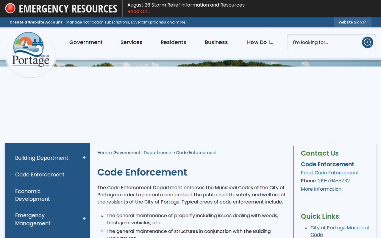 Portage street directory code records source